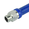  3/4" Blue Hose Moveable Gas Connector Hose 48" Length