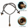 2-Way Braided Y-Splitter Propane Adapter Hose 