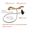 CO₂ Refill Adapter Hose Connection Kit 