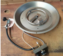 495*170mm Stainless Steel Round Fire Pit Burner Ignition 