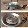 550*250mm Round Fire Pit Burner Pan Stainless Steel Drop-in 