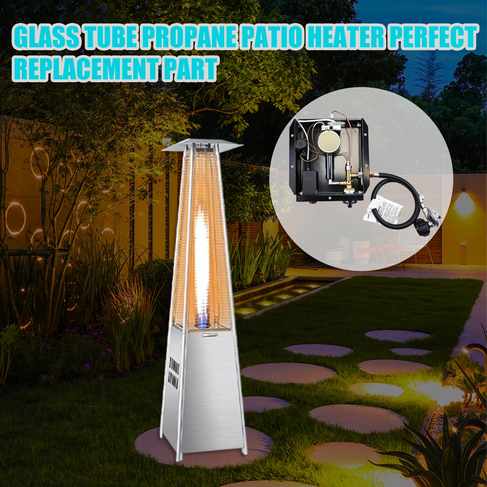 Patio Heater Glass Tube Burner for Square Glass Tube Heater