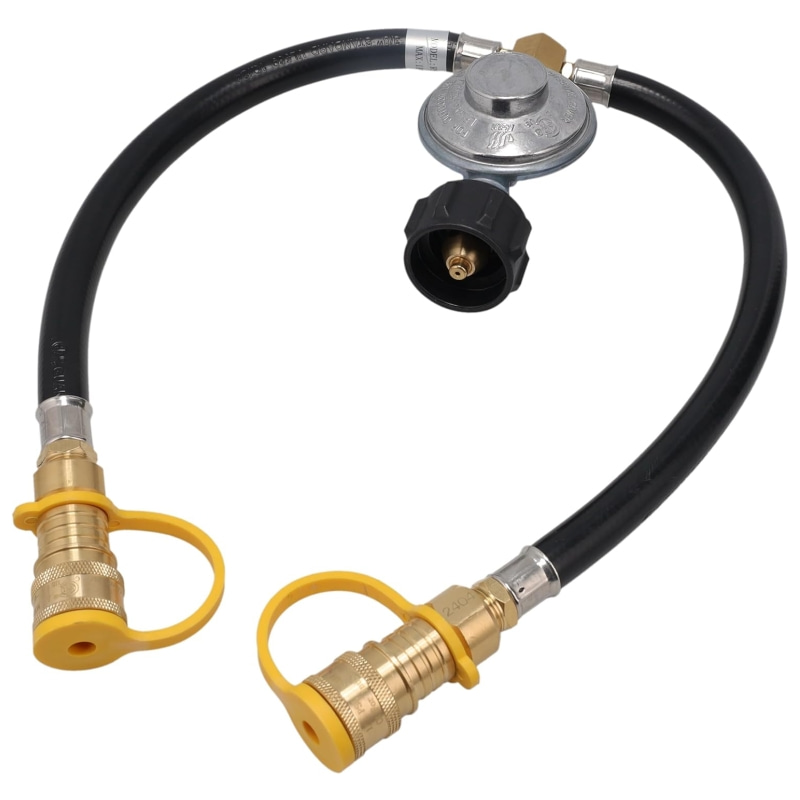 Split Hose Propane Regulator with 3/8inch Quick Disconnect