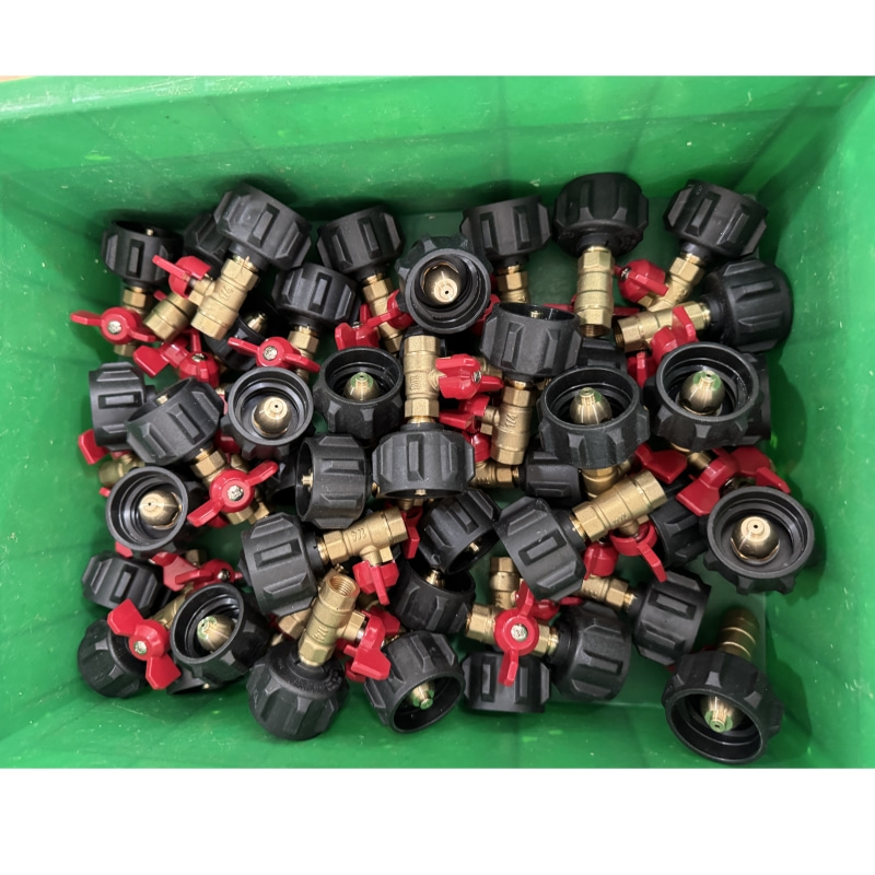 QCC1 Propane Refill Adapter with On/Off Valve for Grill