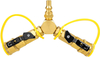 Y-Splitter 1/4" RV Quick Connect with Shutoff Valve