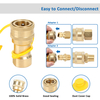 1/2" Brass LP Gas Quick Connect Disconnect Connector Kit