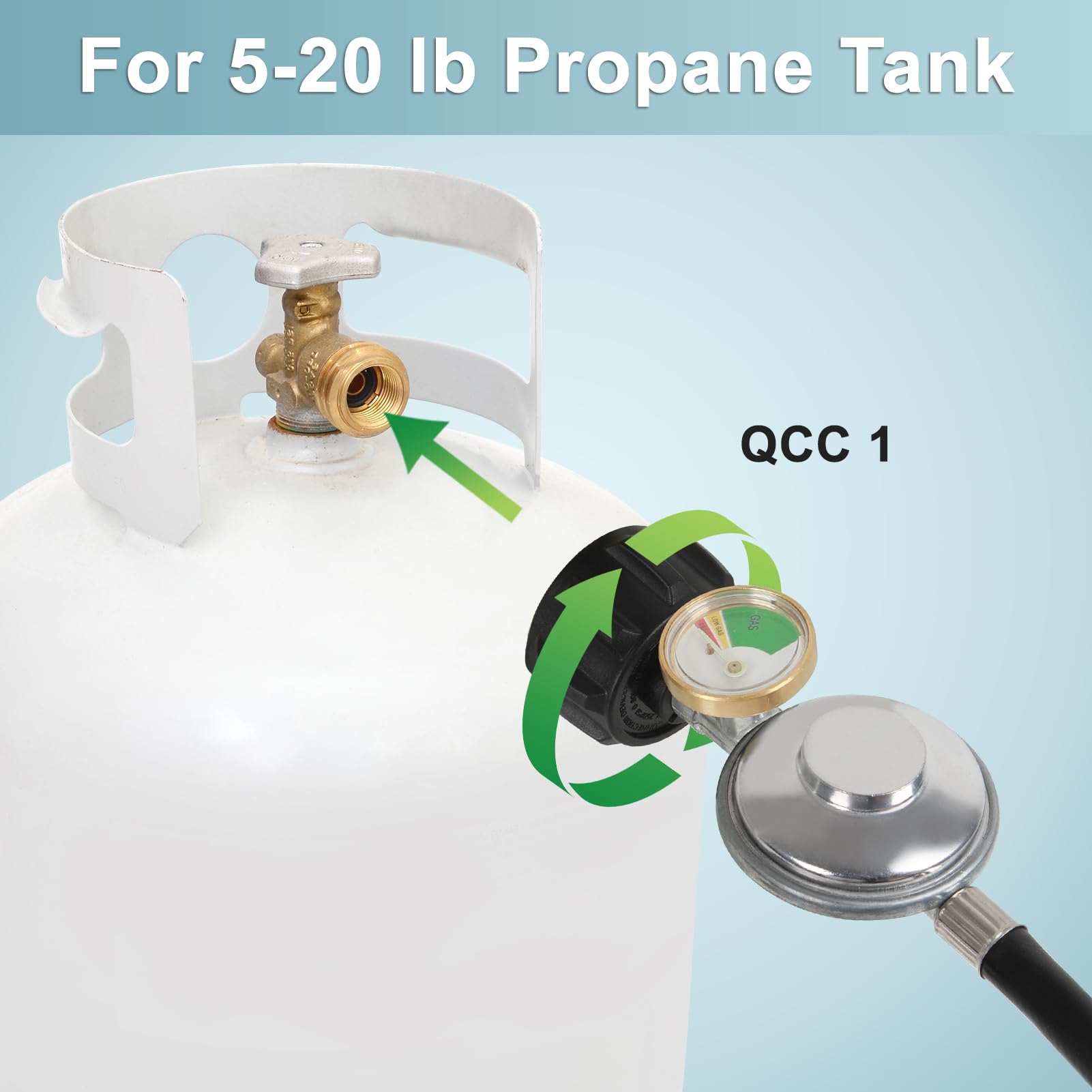 3/8" Low Pressure Propane Regulator Hose for Weber Grill 